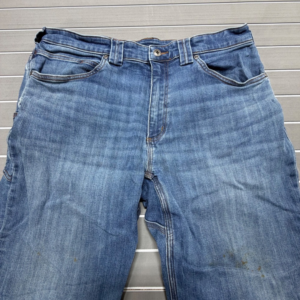 Duluth Trading Co Ballroom DoubleFlex Relaxed Fit Jeans Blue 36x30 Mens